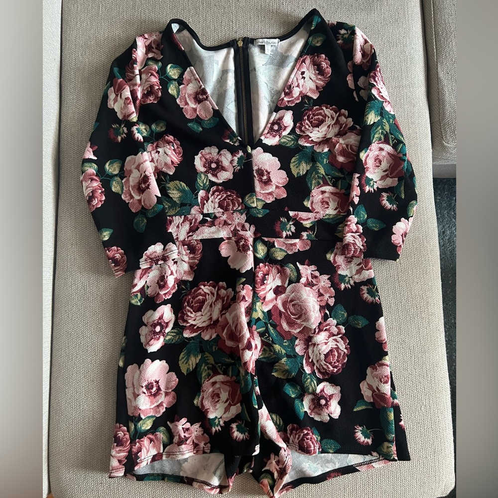 Charlotte Russe large floral romper